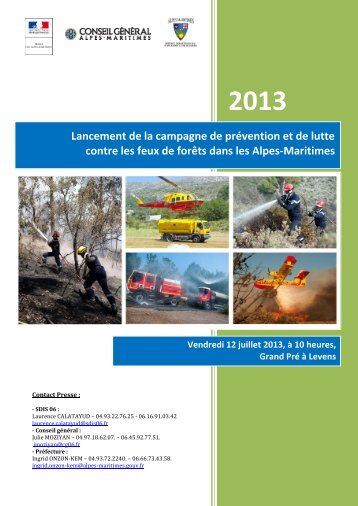 Lancement de la campagne feux de forÃªts Ã  Levens - SDIS 06