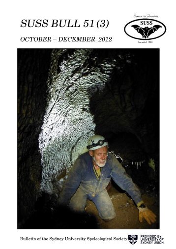 Volume 51(3) - Sydney University Speleological Society