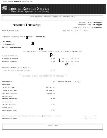 Account Transcript - Belmont College