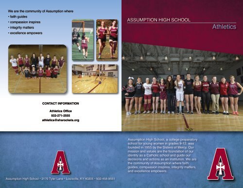 Athletics Brochure - Assumption High School