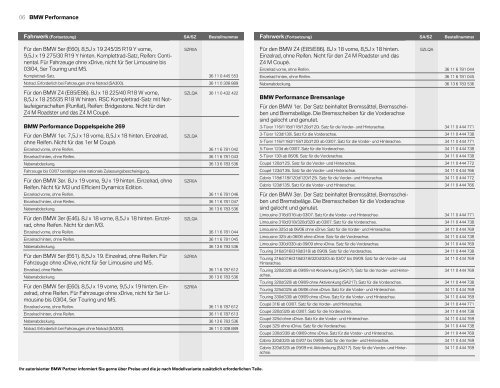 PerfE8xE9x COMde PDF Titel.indd - BMW Diplomatic Sales