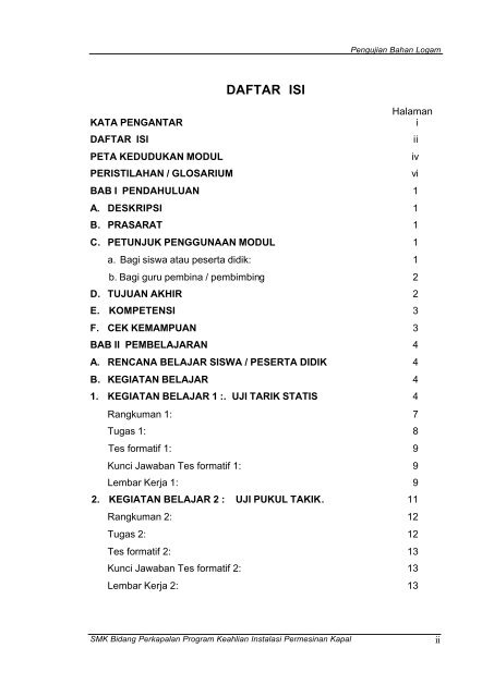 Pengujian Bahan Logam - e-Learning Sekolah Menengah Kejuruan