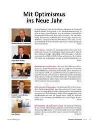 Mit Optimismus ins Neue Jahr - ParkettMagazin