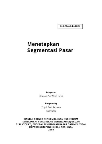 Menetapkan Segmentasi Pasar - Jogjabelajar.org