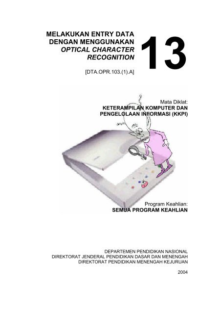 Entry Data Dengan Optical Character Recogni - e-Learning Sekolah ...