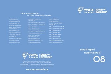 Rapport annuel - YWCA Canada