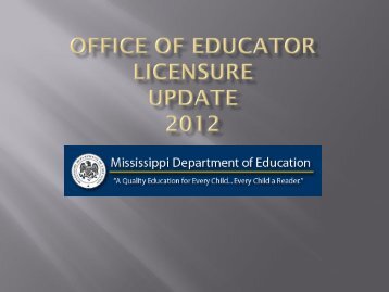 Non-Practicing Administrator Requirements - Mississippi ...