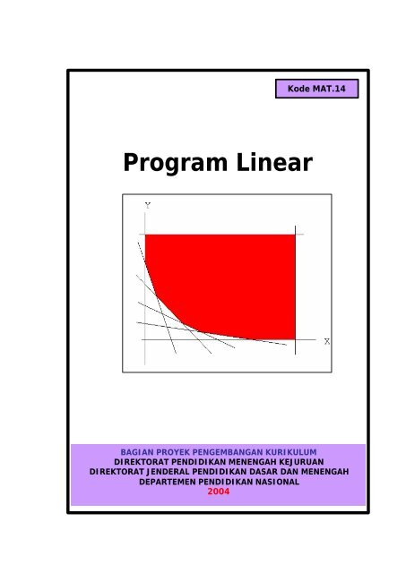 Program Linear - e-Learning Sekolah Menengah Kejuruan