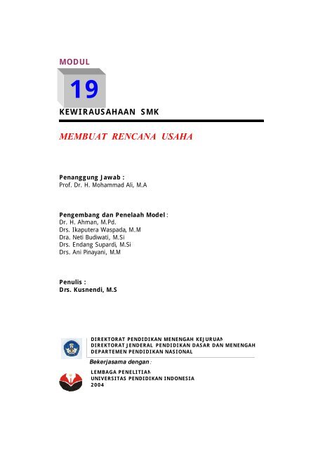 Modul 19 Membuat Rencana Usaha E Learning Sekolah