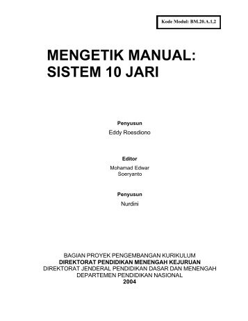 Mengetik Manual System 10 Jari - e-Learning Sekolah Menengah ...