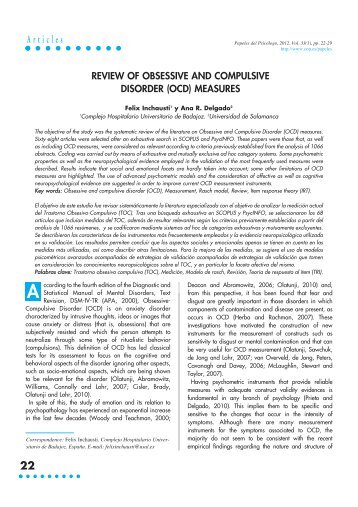 an analysis of obsessive compulsive disorder ocd an analysis of obsessive compulsive disorder ocd