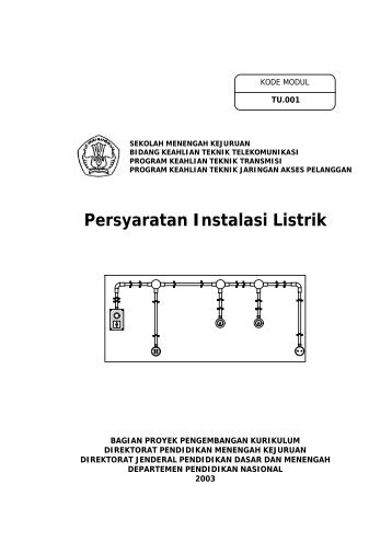 Persyaratan Instalasi Listrik - e-Learning Sekolah Menengah Kejuruan