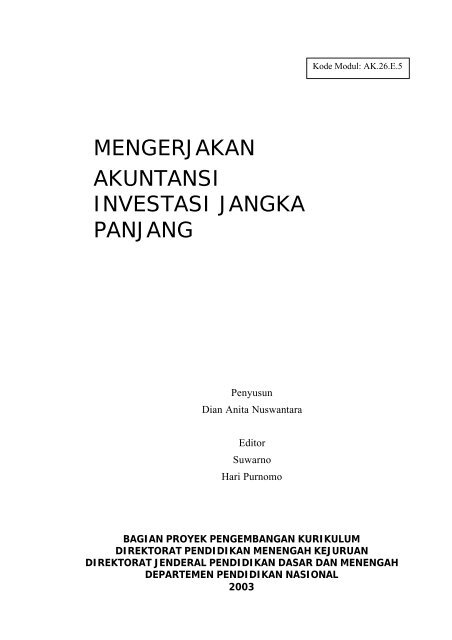 Investasi Jangka Panjang - e-Learning Sekolah Menengah Kejuruan