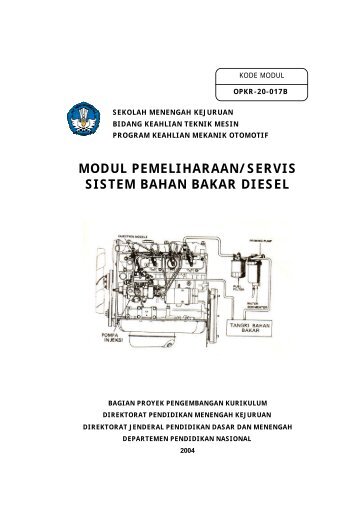 modul pemeliharaan/servis sistem bahan bakar diesel - e-Learning ...