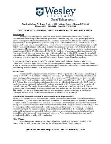 Help with opening meningitis research paper