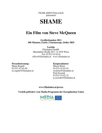 SHAME Ein Film von Steve McQueen - Filmladen