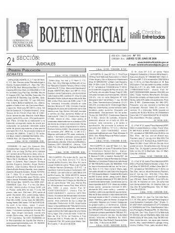 seccion2 modelo - BoletÃ­n Oficial de la Provincia de CÃ³rdoba