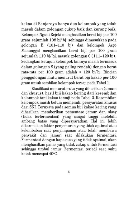 TEKNOLOGI PENGOLAHAN BIJI KAKAO ... - BPTP Yogyakarta