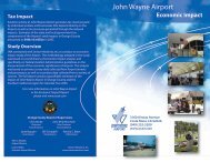Economic Impact for Calendar Year 2005 - John Wayne Airport ...