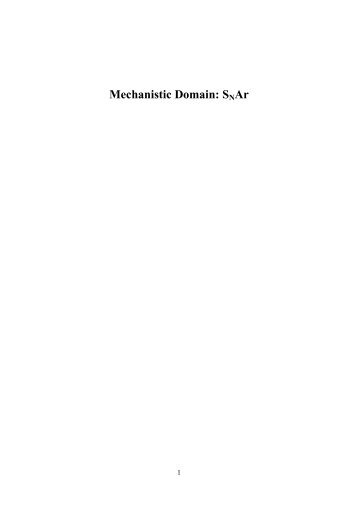 Mechanistic Domain: SNAr - OECD