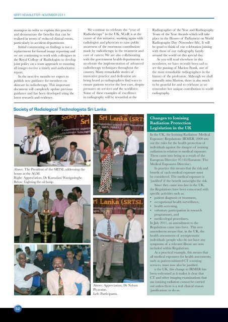 NOVEMBER 2011 - Society of Radiographers