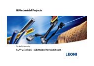 ALNYC â Multilayer Sheath - LEONI Business Unit Industrial Projects