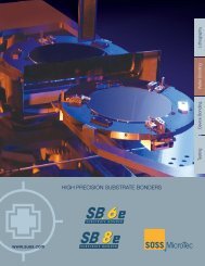 SB brochure2006 - SUSS MicroTec