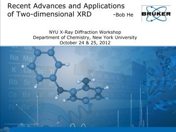 Recent Advances and Applications of Two-dimensional XRD