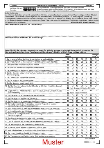 Musterfragebogen Seminar (41 KB) - Der ...