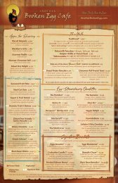 Menu - Another Broken Egg