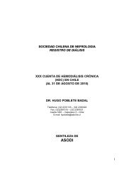 hemodiÃ¡lisis crÃ³nica en chile - Sociedad Argentina de NefrologÃ­a