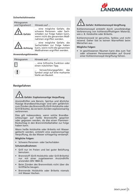 Monteringsanvisning - Landmann