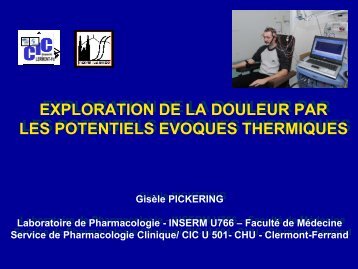 Exploration de la sensibilitÃ© thermo-algÃ©sique par les Potentiels ...