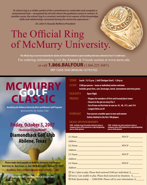 ...the Future of McMurry - McMurry University