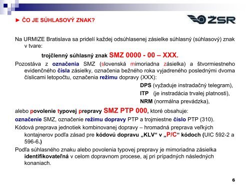 ÄO SÃ MIMORIADNE ZÃSIELKY - Å½SR