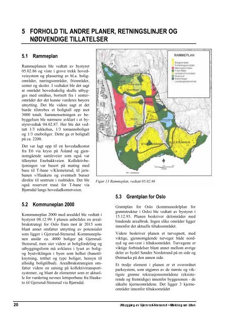 Utbygging av GMersrud Stensrud - Plan