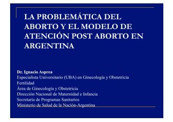 la problemÃ¡tica del aborto y el modelo de atenciÃ³n post ... - IGBA