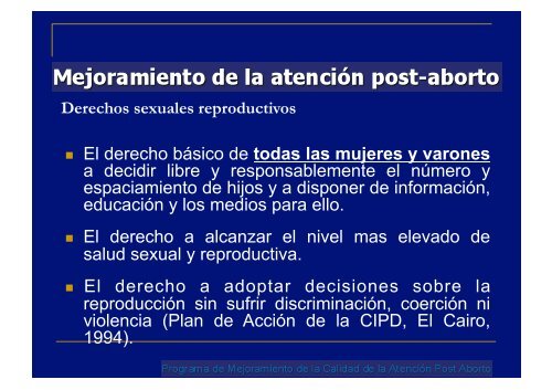 la problemÃ¡tica del aborto y el modelo de atenciÃ³n post ... - IGBA