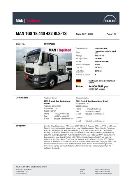 MAN TGS 18.440 4X2 BLS-TS - MAN TopUsed