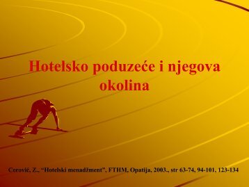 Hotelsko poduzeÄe i njegova okolina - LUMENS