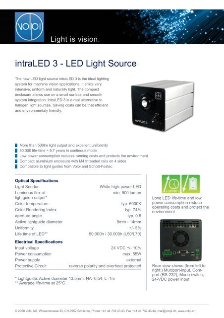 intraLED 3 - LED Light Source - Optoteam.at