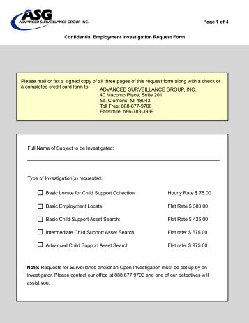 request for employment verification