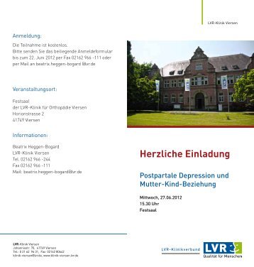 Herzliche Einladung - LVR-Klinik Viersen