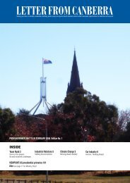 LETTER FROM CANBERRA - Letter from Melbourne