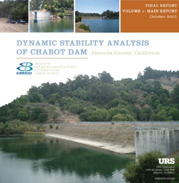 Dynamic Stability Analysis of Chabot Dam, Vol. I - East Bay ...