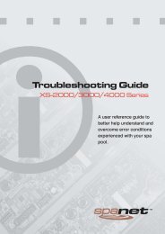SpaNet Troubleshooting Guide - Evolution Spas