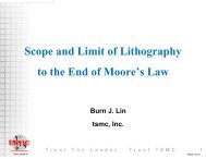 Scope and Limit of Lithography to the End of Moore's Law - ISPD