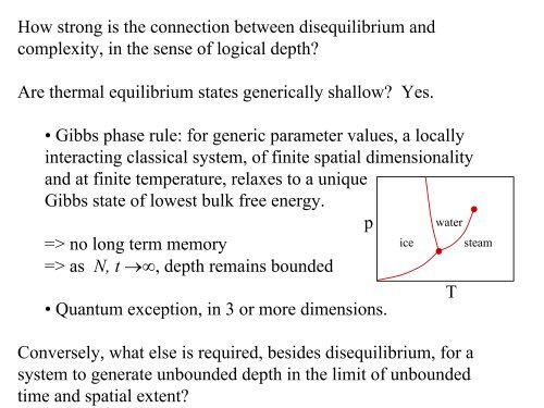 Quantum Information, the Ambiguity of the Past, and the Birth ... - PiTP