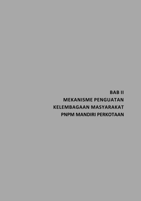 petunjuk teknis penguatan modal sosial - P2KP