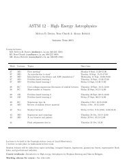 ASTM 12 â HighâEnergy Astrophysics - Lund Observatory